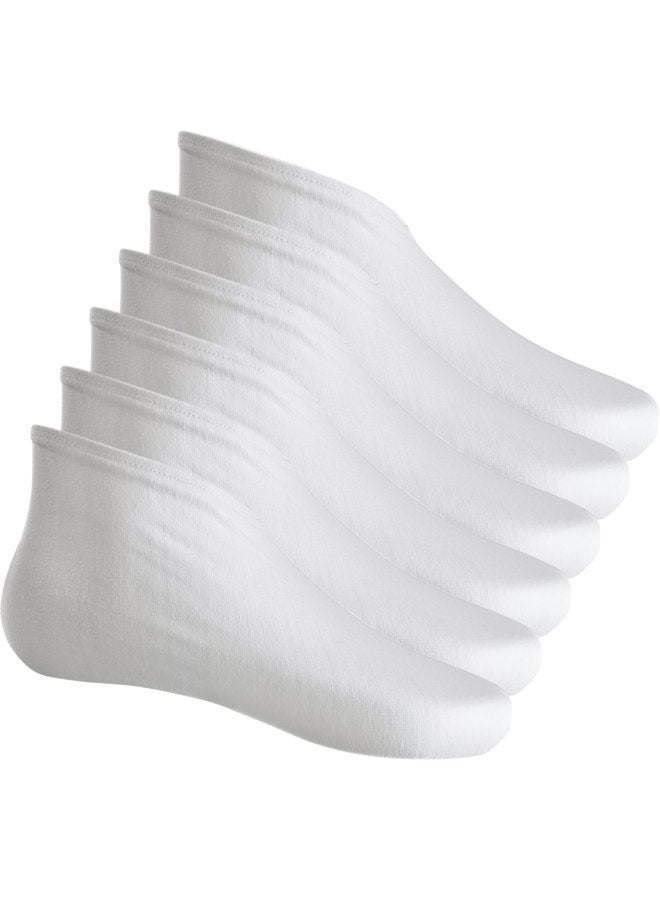Hotop 3 Pairs Cotton Socks Lotion Absorbing Moisturizing Socks Spa Socks for Dry Feet, White - Image 1